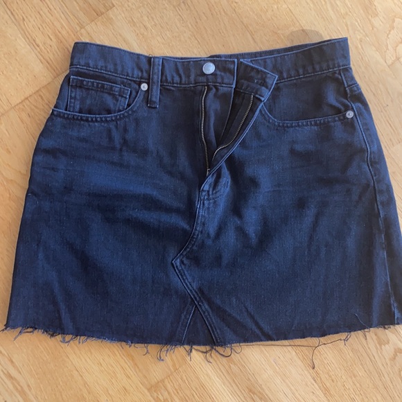 MADEWELL BLACK DENIM SKIRT NWT SIZE 29 - Picture 3 of 5